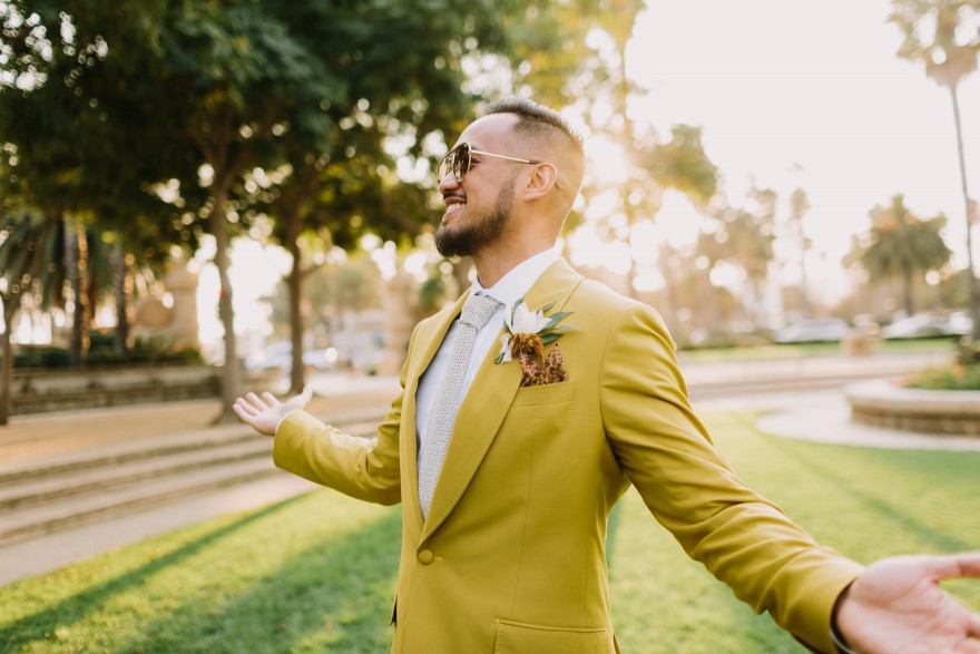 Modern Santa Barbara Garden Wedding Bash &ndash; Photo by Let's Frolic Together