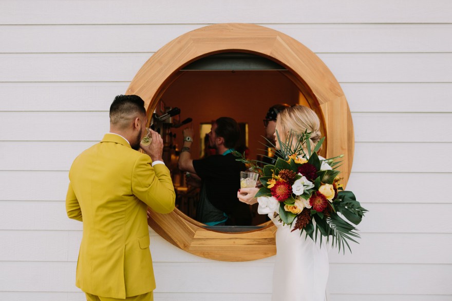 Modern Santa Barbara Garden Wedding Bash &ndash; Photo by Let's Frolic Together