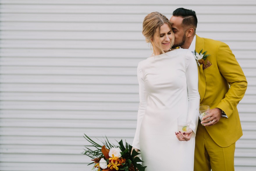 Modern Santa Barbara Garden Wedding Bash &ndash; Photo by Let's Frolic Together
