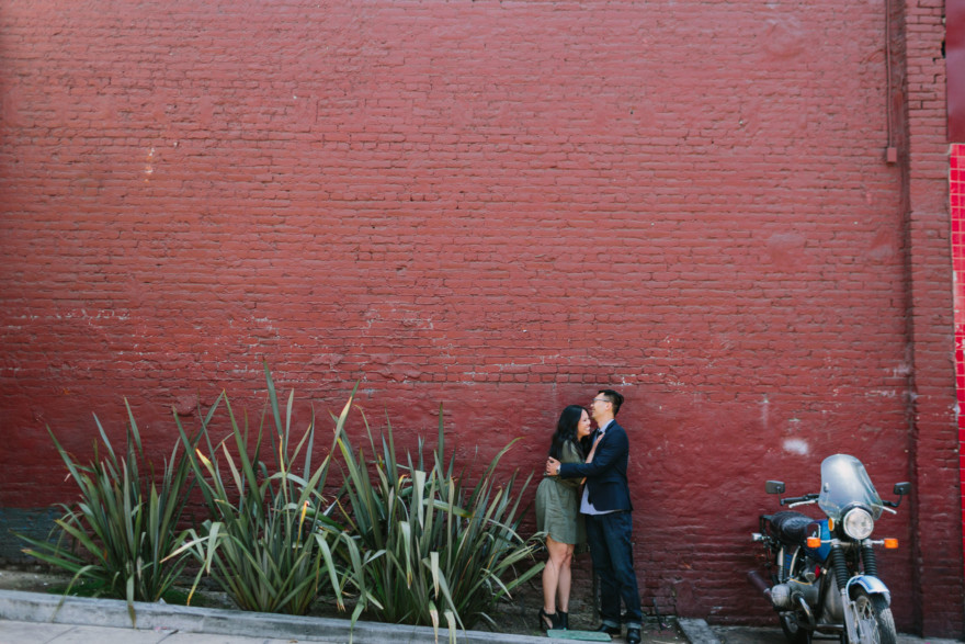Engaged in Downtown LA &ndash; Photo by Let's Frolic Together