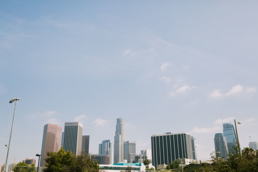 Engaged in Downtown LA &ndash; Photo by Let's Frolic Together