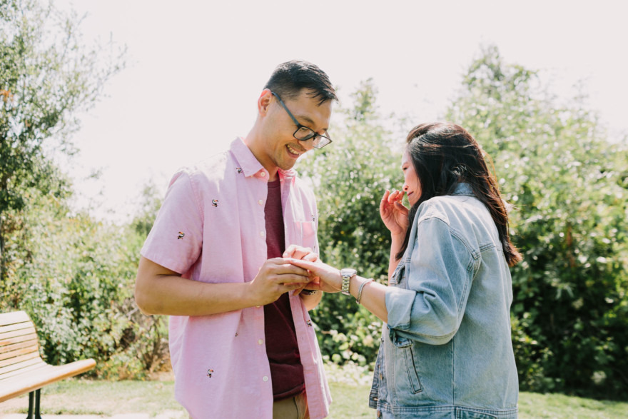 Engaged in Downtown LA &ndash; Photo by Let's Frolic Together