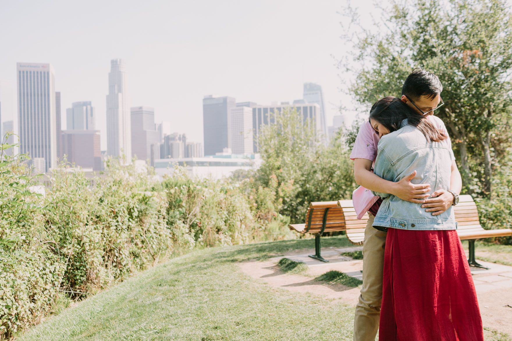 Engaged in Downtown LA – Photo by Let's Frolic Together