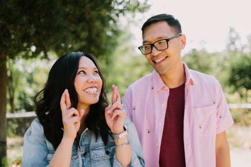 Engaged in Downtown LA &ndash; Photo by Let's Frolic Together
