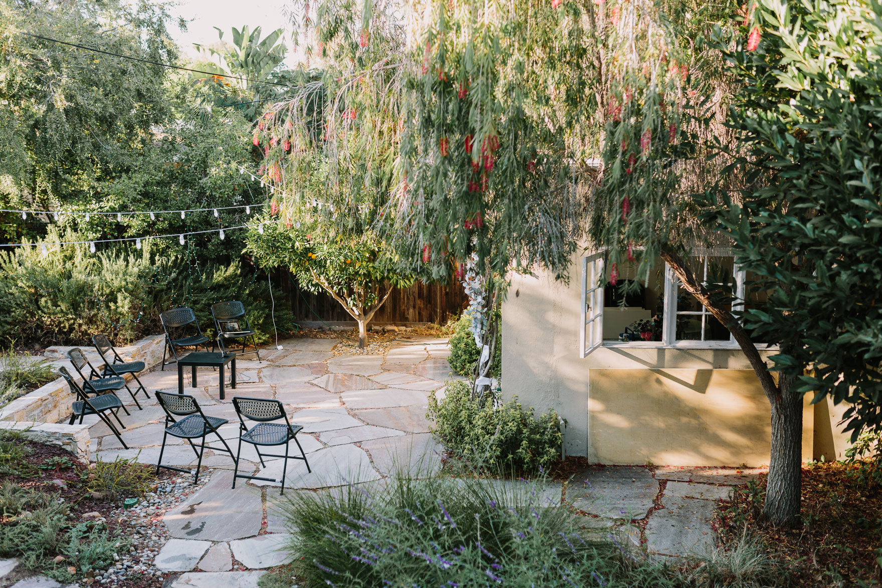 Charming Backyard Microwedding – Photo by Let's Frolic Together