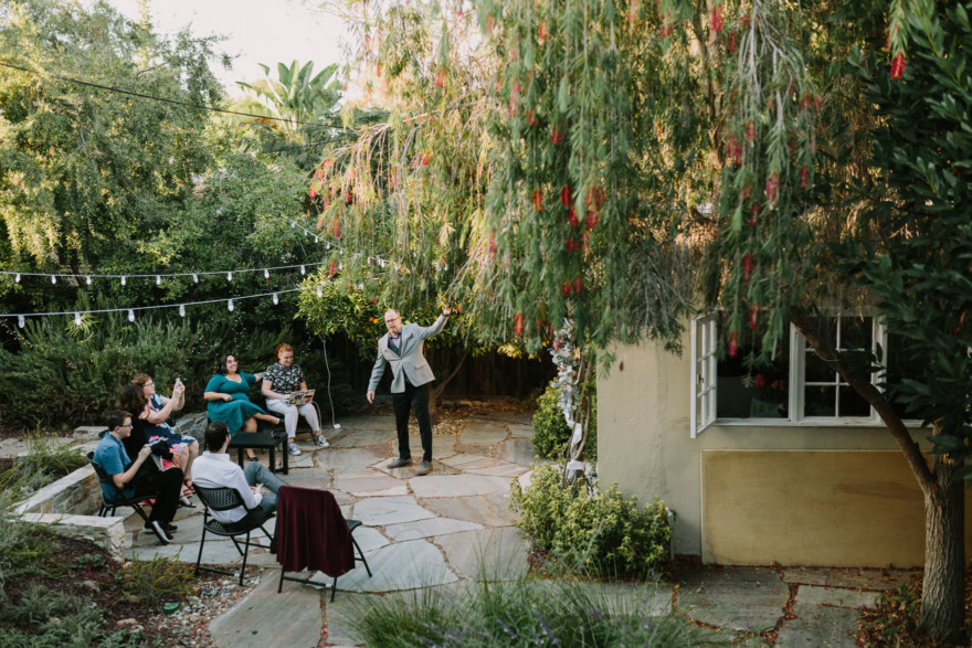 Charming Backyard Microwedding &ndash; Photo by Let's Frolic Together