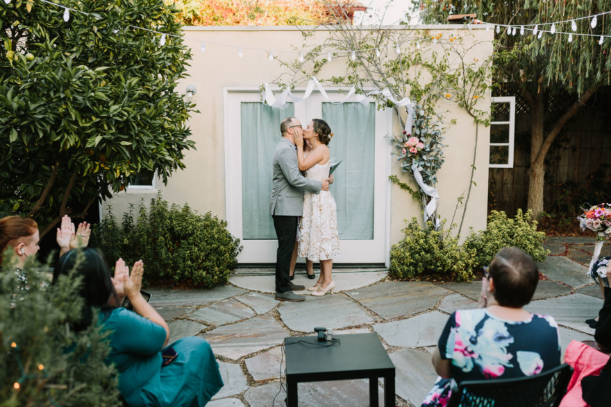 Charming Backyard Microwedding &ndash; Photo by Let's Frolic Together