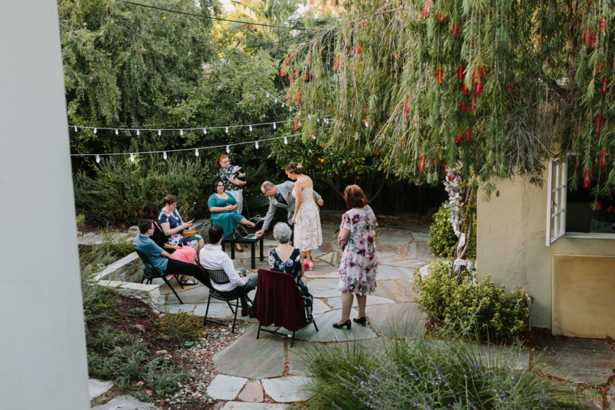 Charming Backyard Microwedding &ndash; Photo by Let's Frolic Together