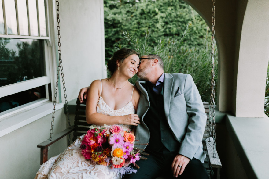 Charming Backyard Microwedding &ndash; Photo by Let's Frolic Together