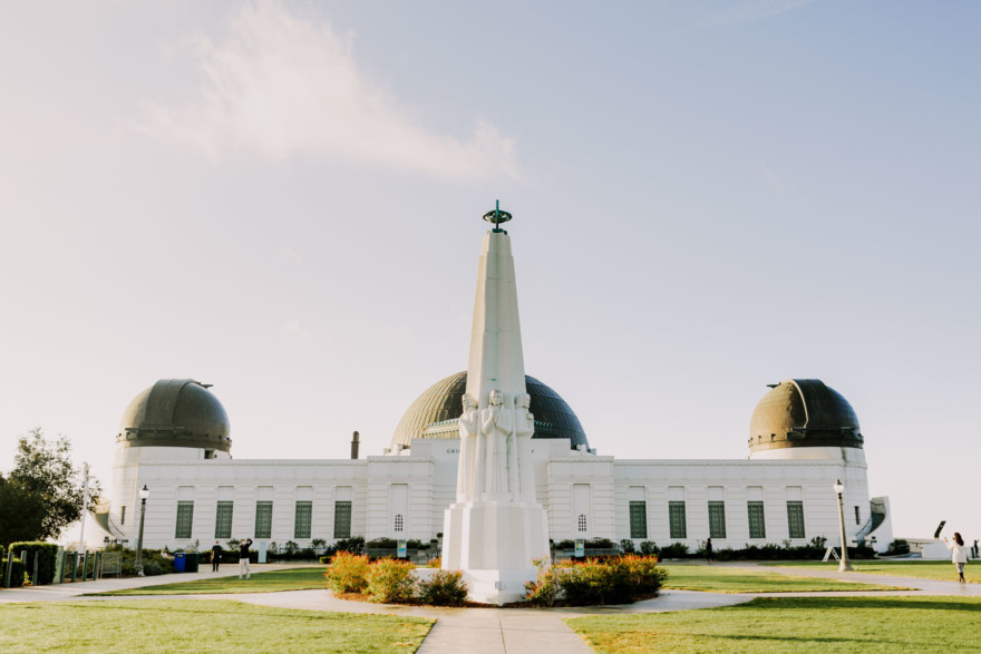 Surprise Proposal High above LA – Photo by Let's Frolic Together