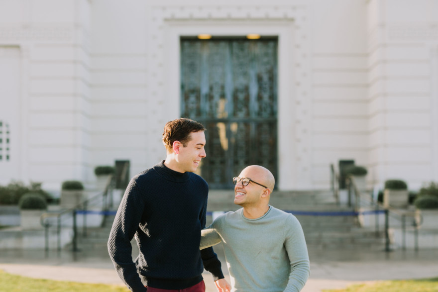 Surprise Proposal High above LA – Photo by Let's Frolic Together