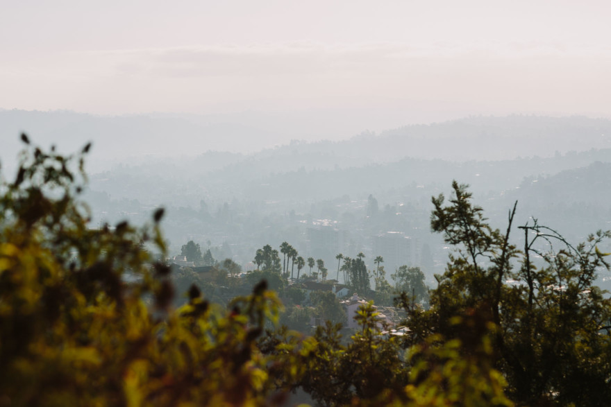 Surprise Proposal High above LA – Photo by Let's Frolic Together