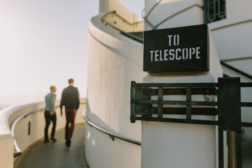 Surprise Proposal High above LA – Photo by Let's Frolic Together