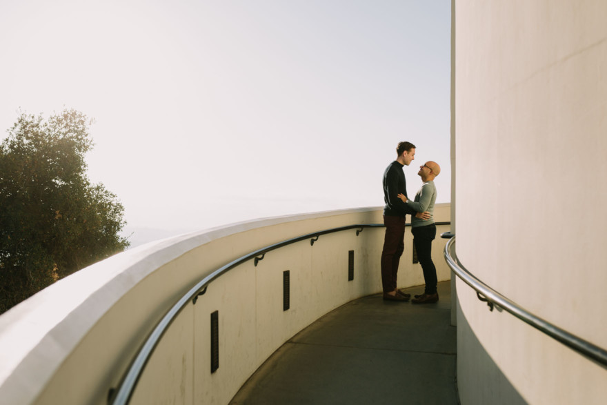 Surprise Proposal High above LA – Photo by Let's Frolic Together