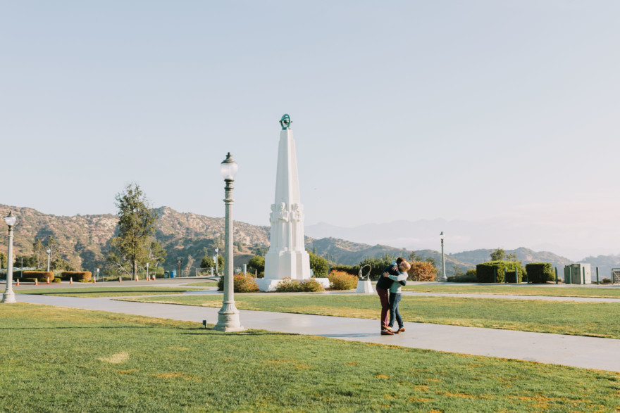 Surprise Proposal High above LA – Photo by Let's Frolic Together