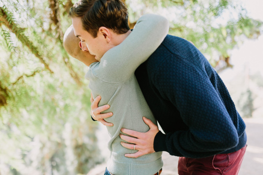 Surprise Proposal High above LA – Photo by Let's Frolic Together