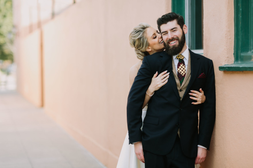 A Velvet Wedding at Historic Brick &ndash; Photo by Let's Frolic Together