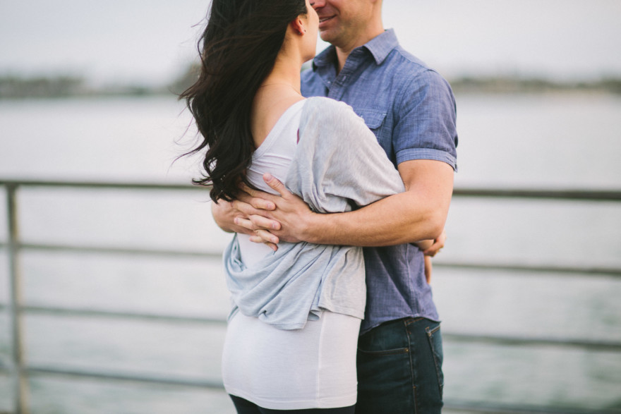 Holding Hands by the Harbor &ndash; Photo by Let's Frolic Together
