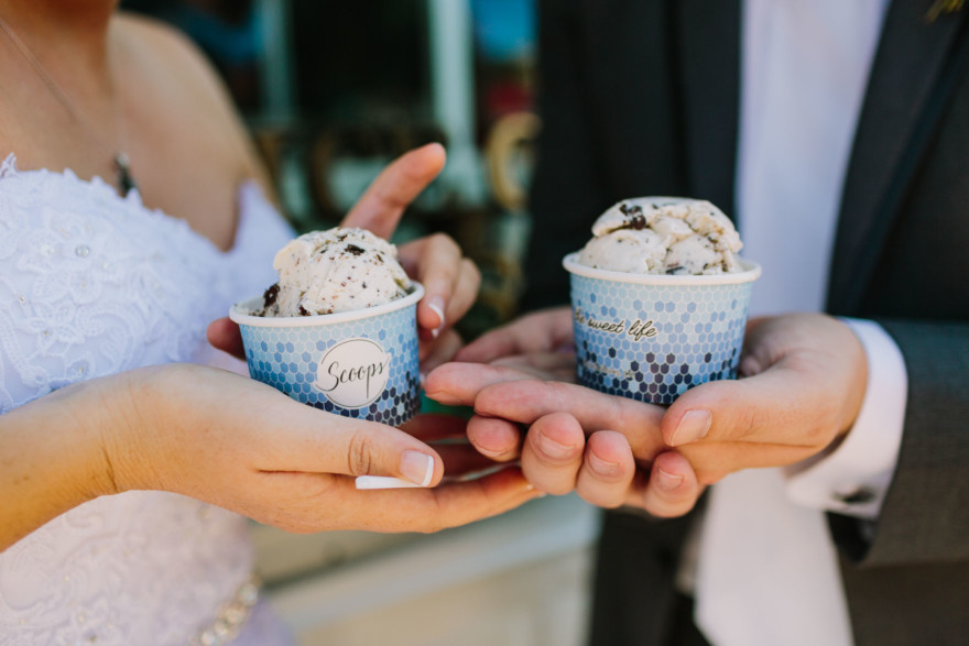 Fun and Ice-Cream-Filled Wedding – Photo by Let's Frolic Together
