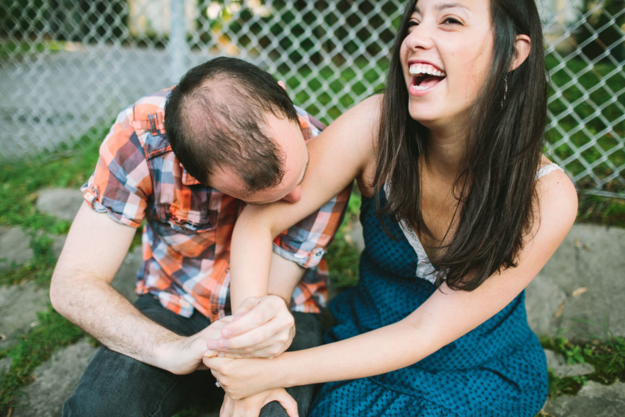 Snuggly Montreal Engagement &ndash; Photo by Let's Frolic Together