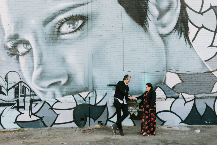 Love in the LA Arts District &ndash; Photo by Let's Frolic Together