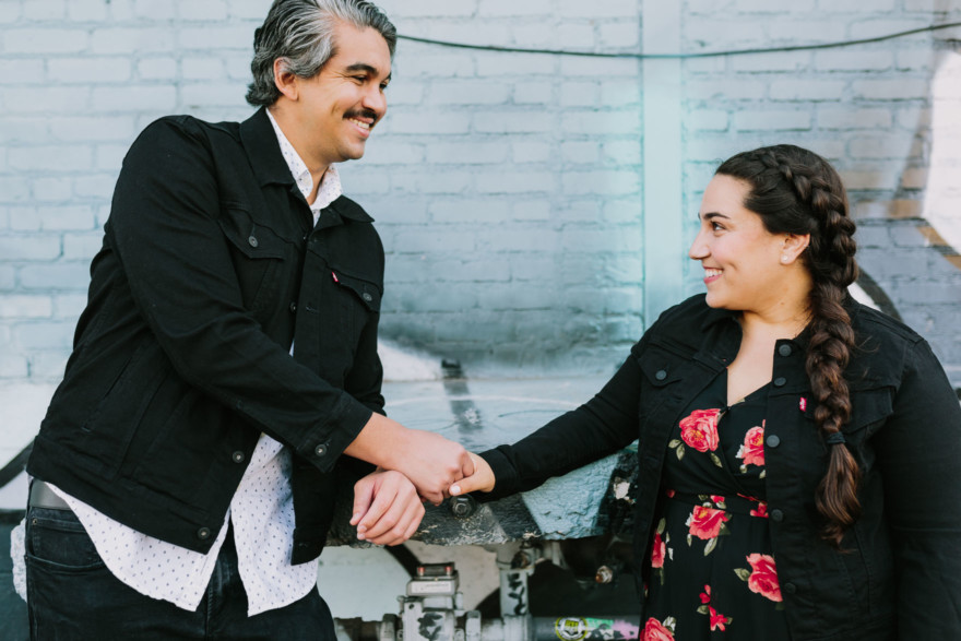 Love in the LA Arts District &ndash; Photo by Let's Frolic Together