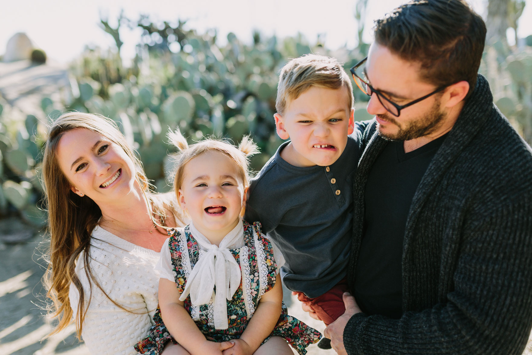 Family Fun in the Cactus Garden – Photo by Let's Frolic Together