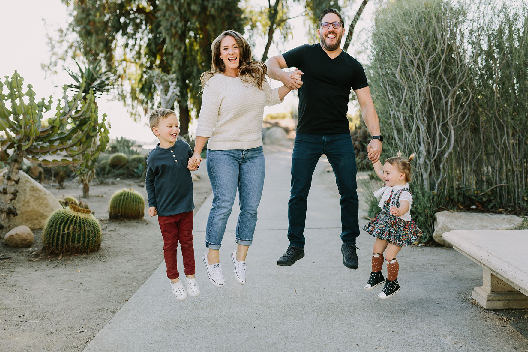 Family Fun in the Cactus Garden – Photo by Let's Frolic Together