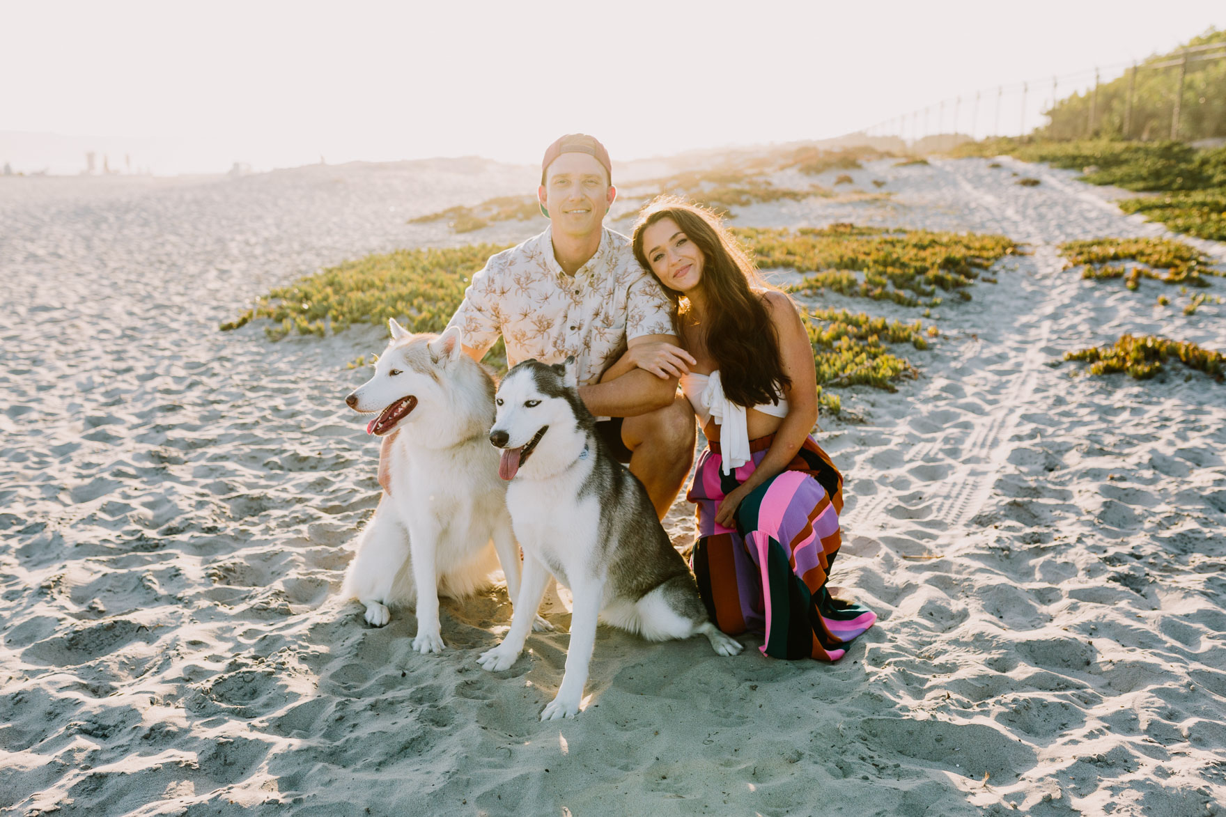 Huskies by the Sandy Shore – Photo by Let's Frolic Together