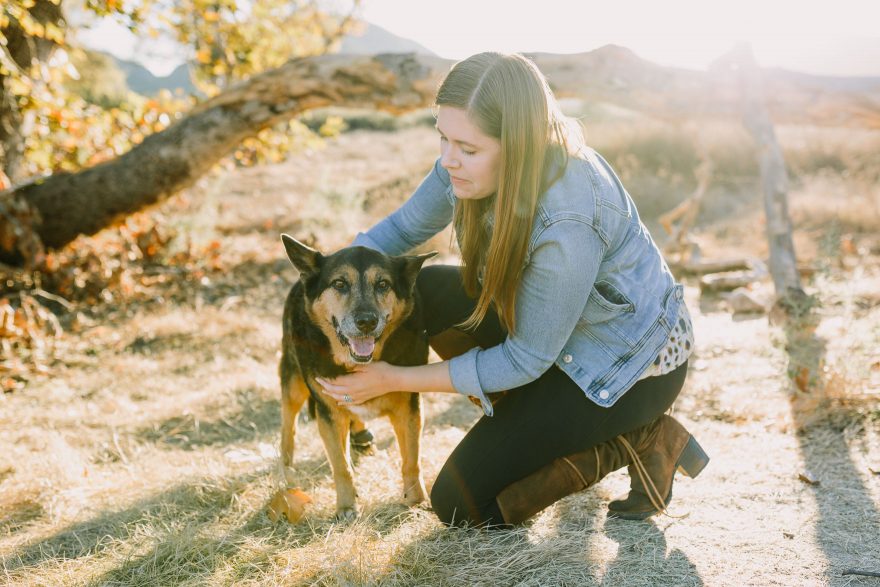 Golden Hour Puppy Snuggles – Photo by Let's Frolic Together