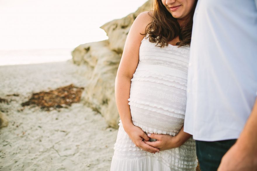 Baby Bump and Sandy Toes – Photo by Let's Frolic Together