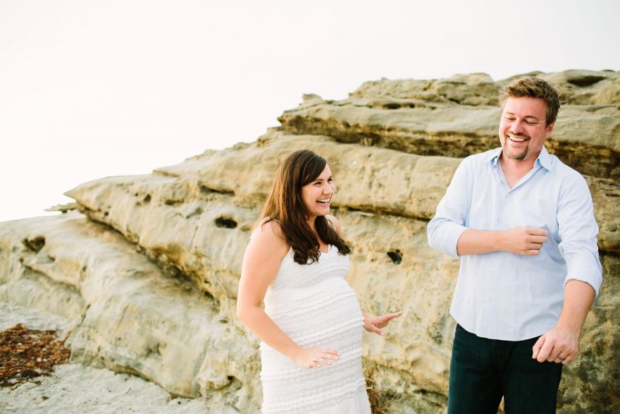 Baby Bump and Sandy Toes – Photo by Let's Frolic Together