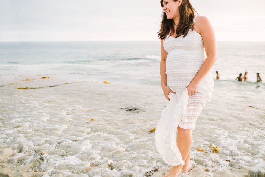 Baby Bump and Sandy Toes – Photo by Let's Frolic Together