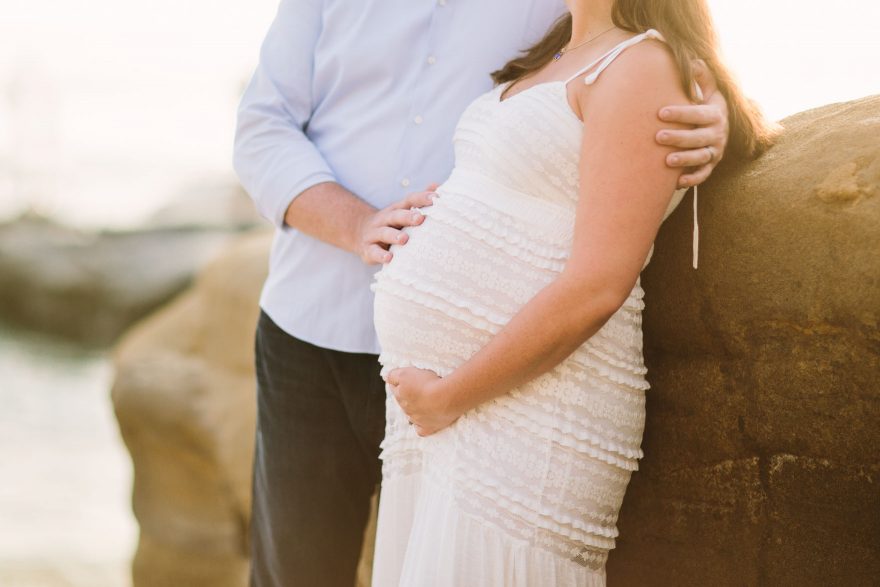 Baby Bump and Sandy Toes – Photo by Let's Frolic Together