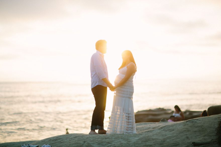 Baby Bump and Sandy Toes – Photo by Let's Frolic Together