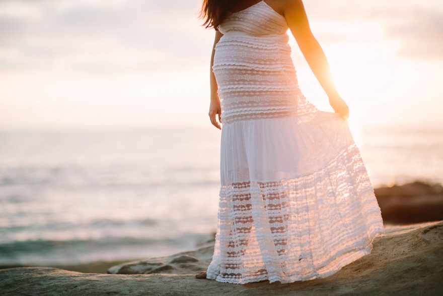 Baby Bump and Sandy Toes – Photo by Let's Frolic Together