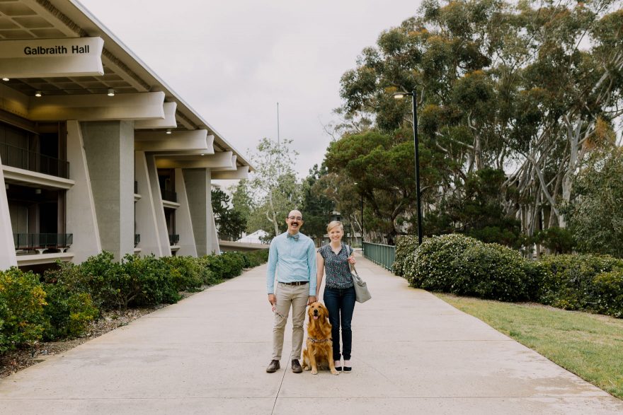 Science and Retriever Snuggles &ndash; Photo by Let's Frolic Together