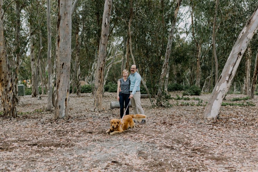 Science and Retriever Snuggles &ndash; Photo by Let's Frolic Together