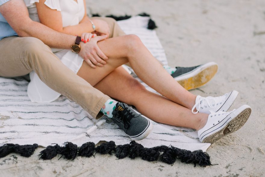 Snuggling under Watercolor Skies &ndash; Photo by Let's Frolic Together