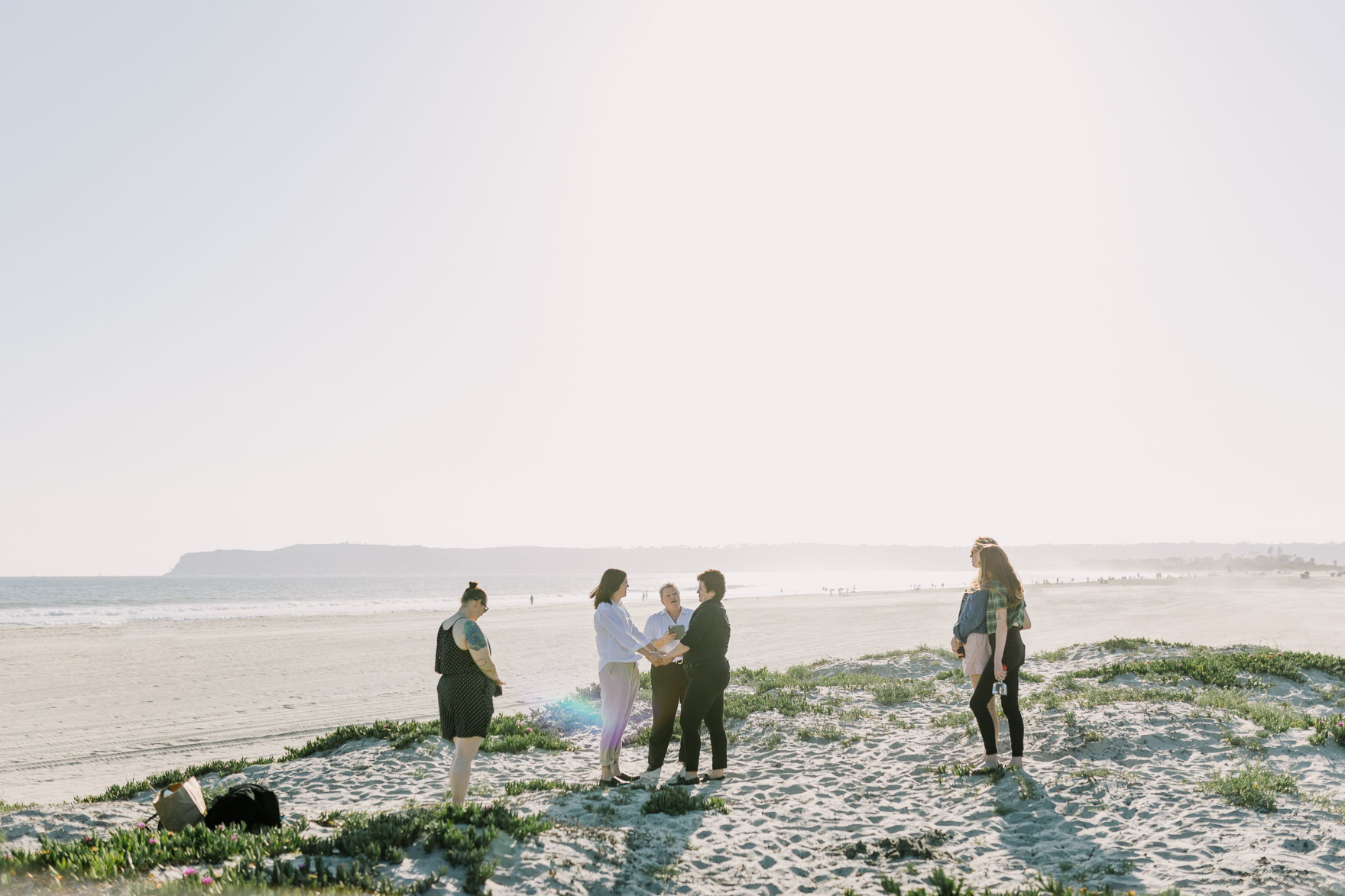 Laid-Back LGBTQ Beach Elopement – Photo by Let's Frolic Together