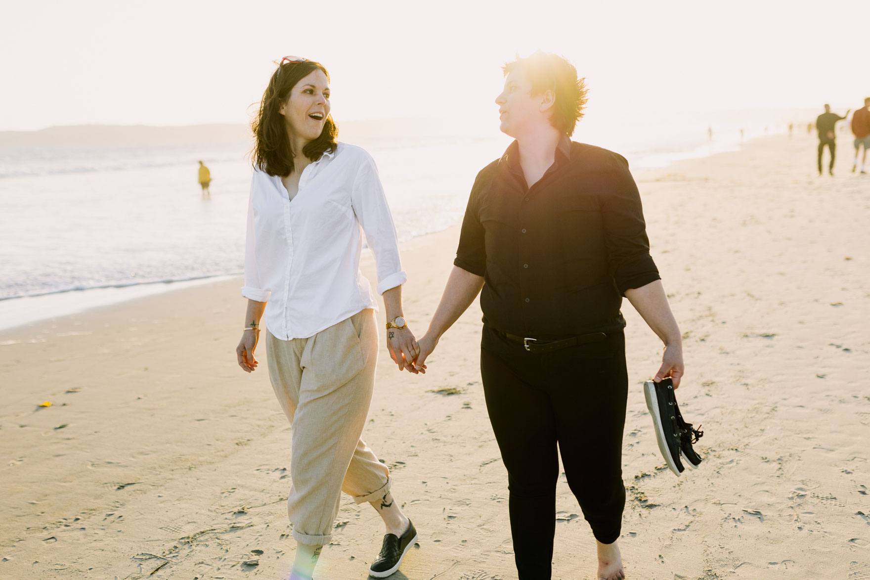 Laid-Back LGBTQ Beach Elopement – Photo by Let's Frolic Together