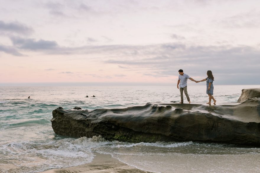 Four-Legged La Jolla Splashing – Photo by Let's Frolic Together