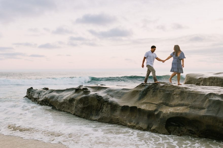 Four-Legged La Jolla Splashing – Photo by Let's Frolic Together