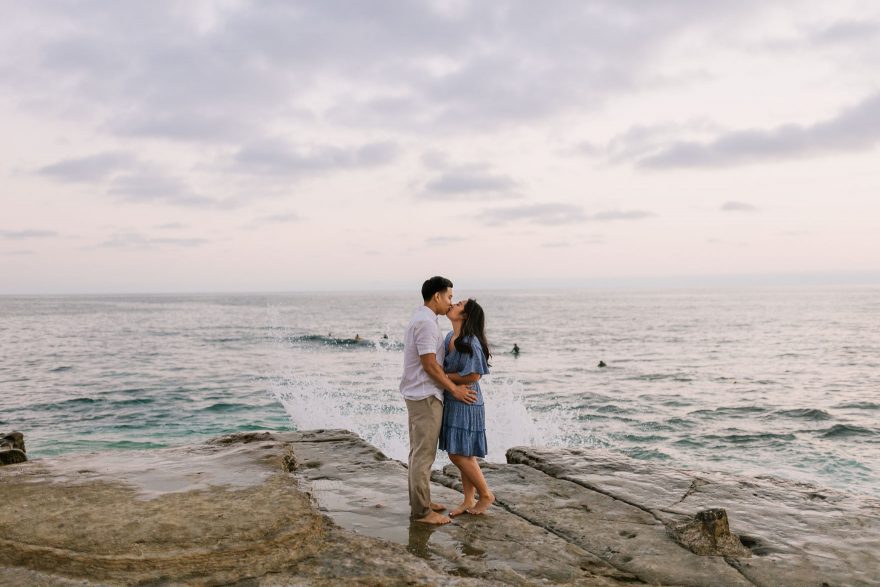 Four-Legged La Jolla Splashing – Photo by Let's Frolic Together