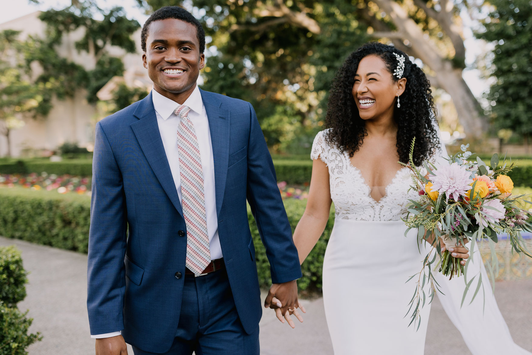 Alcazar Garden Tiny Wedding – Photo by Let's Frolic Together
