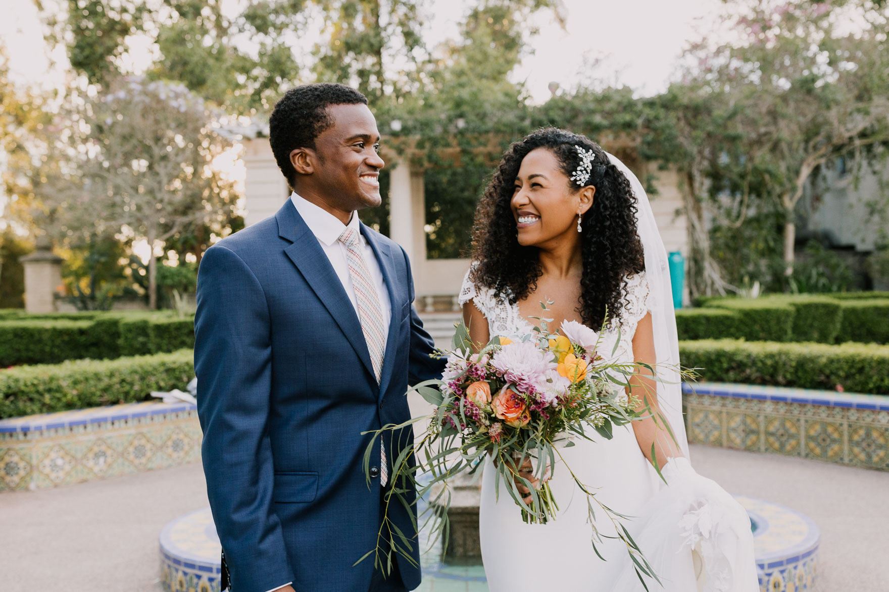 Alcazar Garden Tiny Wedding – Photo by Let's Frolic Together