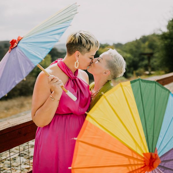 Disco-Tropical Queer Wedding &ndash; Photo by Let's Frolic Together