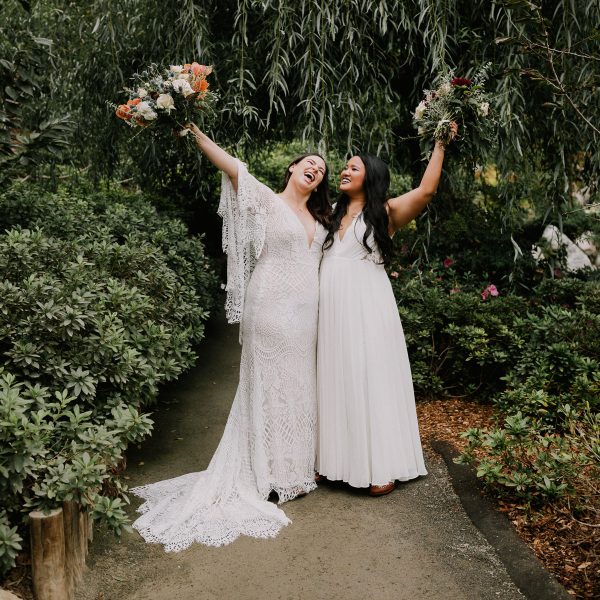 Queer Japanese Garden Rainy Union &ndash; Photo by Let's Frolic Together