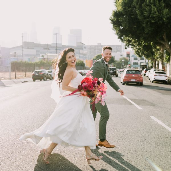 Fun-Filled Tropical Warehouse Wedding &ndash; Photo by Let's Frolic Together
