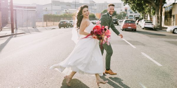 Fun-Filled Tropical Warehouse Wedding &ndash; Photo by Let's Frolic Together